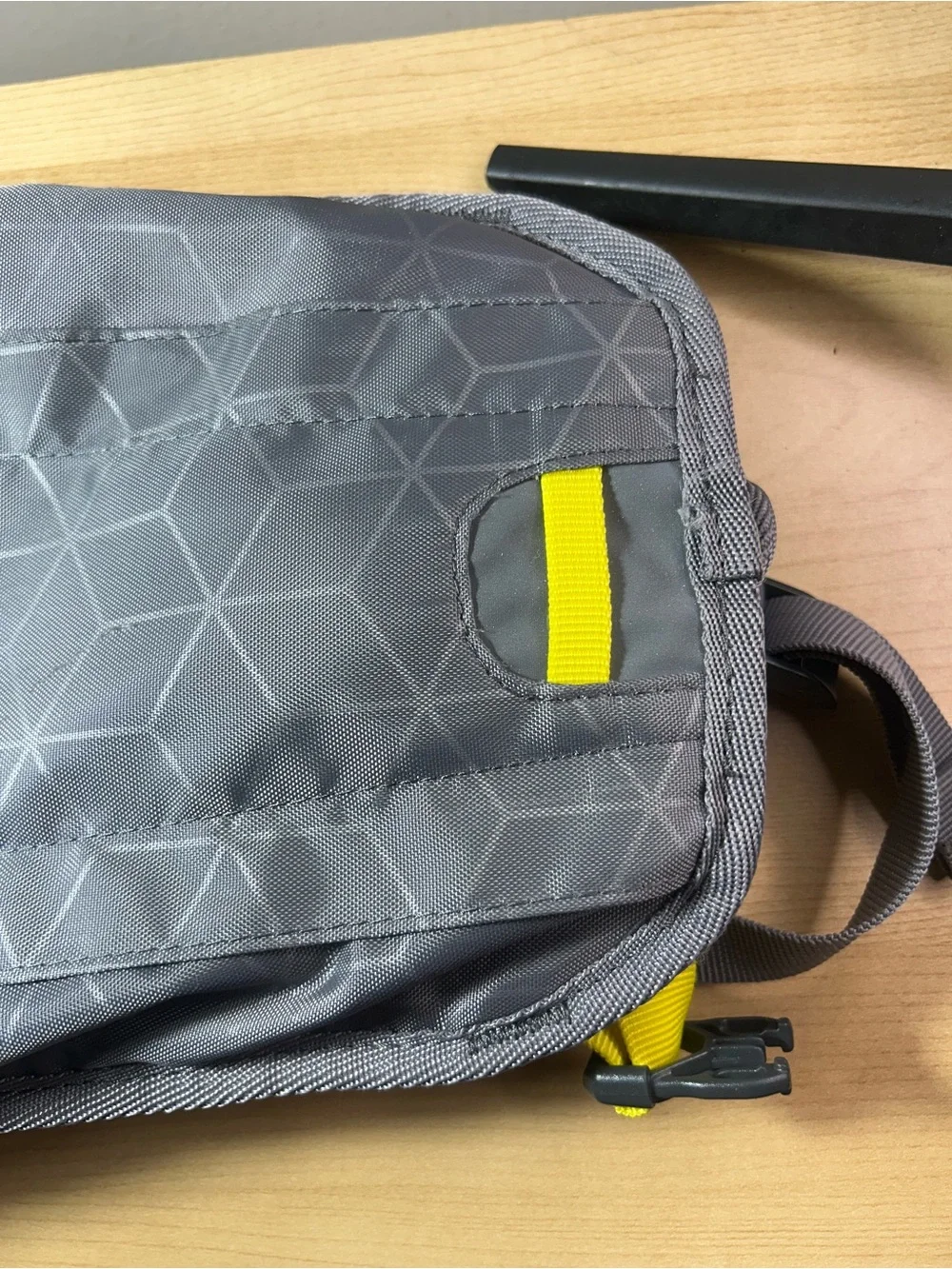 Ozark Trail Gray Backpack with Yellow Accents